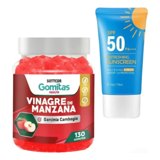 Vinagre De Manzana Sottcor + Regalo Bloqueador Refrescante
