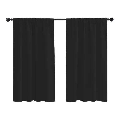 Juego Cortina Blackout Textil Vinilico Corta 150x140 Pcolgar