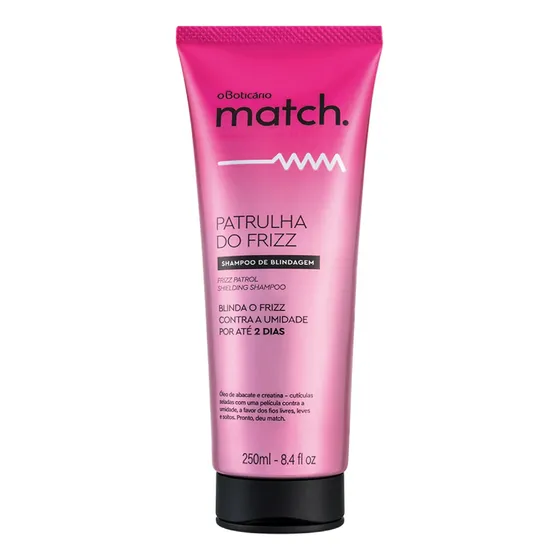 Match Patrulha Do Frizz O Boticário Shampoo