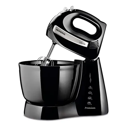 Batedeira Cake Premium, Mondial, 500w - B-50-b Preto 127v 60 Hz