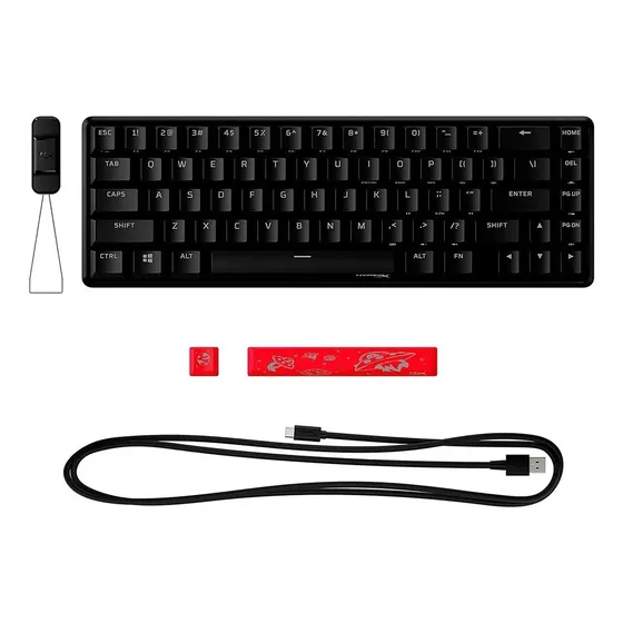 Teclado Mecânico Gamer Hyperx Alloy Origins 65 Rgb Sw Red
