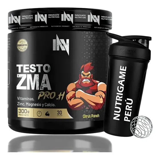 Suplemento Nutricional Innovate Nutrition ZMA Pro.h One 300g Zinc Magnesio Vitamina B6 Citrus Punch | Cuotas sin interés