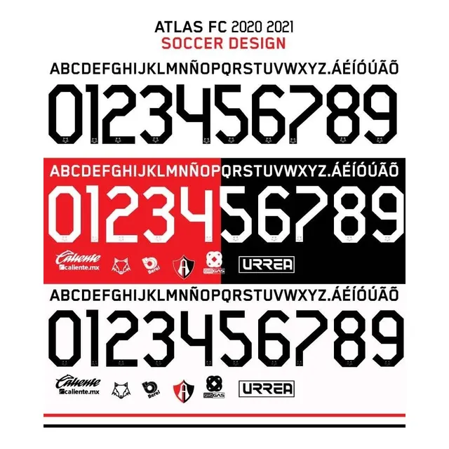 Tipografia Atlas Fc 2020 2021 Archivo .ttf .eps