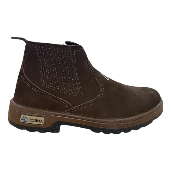 Bota Calzado Equina Simil Cuero Impermeable Modelo Agrícola