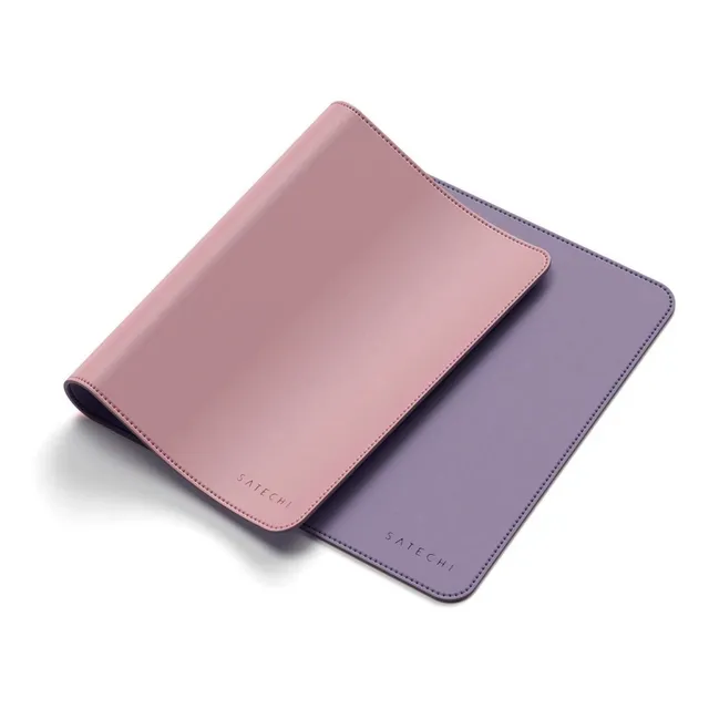 Desk Pad Mousepad xxl Eco Cuero Doble Color Satechi Premium Eco-Leather Deskmate Color rosa violeta