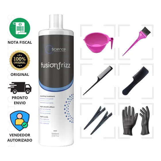 Escova Progressiva Fusion Frizz Brscience 1l Original