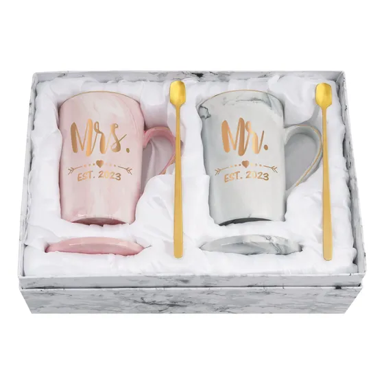 Cabtnca Regalo Mr Mrs Est 2023 Taza And Mugs Boda Para Nuevo