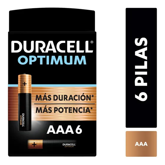 Pila Alcalina Duracell Optimum Blíster Aaax6