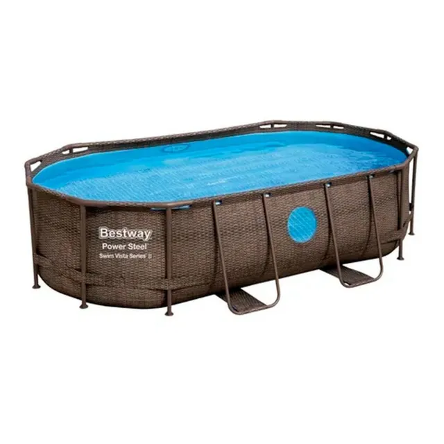 Alberca Estructural Ovalada 4.27 x 2.50 x 1.00m - 7,250L Bestway Power Steel 56715