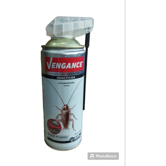 Insecticida Aerosol Vengance Elimina Cucarachas Profesional