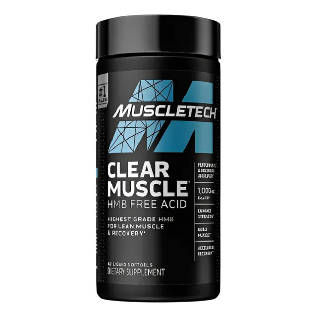 Clear Muscle Hmb 42 Cápsulas - Muscletech Sin Sabor