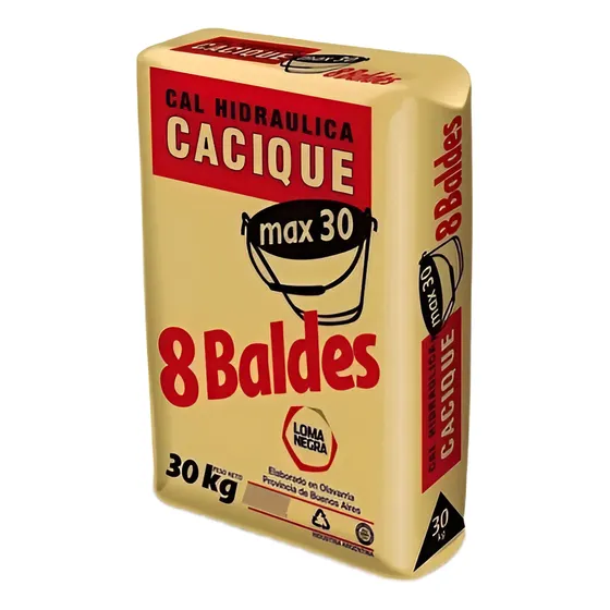 Cal Cacique 8 Baldes X 30 Kg.