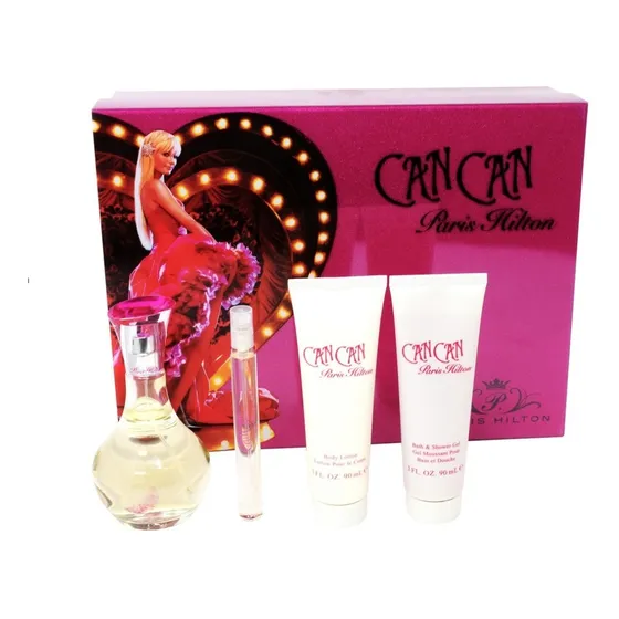 Perfume Paris Hilton Can Can 100 Ml Dama Set 4 Pzs