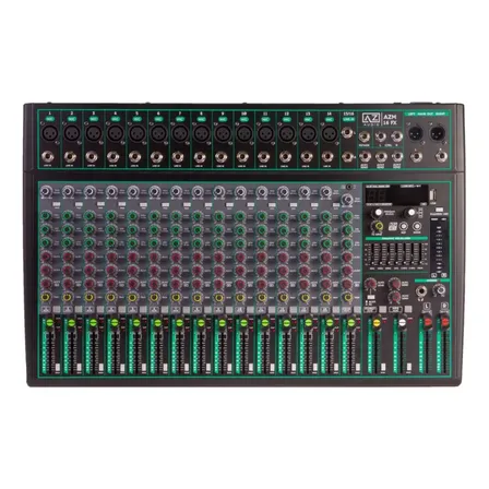 Mesa De Som 16 Canais Bluetooth Az Audio Azm16 Fx 127/220v