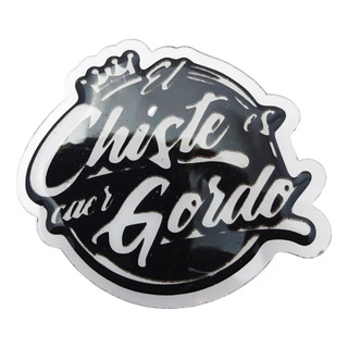 Sticker De Acrílico Con Chupón El Chiste Es Caer Gordo Sticker De Acrílico Con Chupón El Chiste Es Caer Gordo