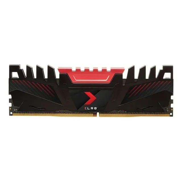 Memoria RAM XLR8 gamer color negro/rojo 8GB 1 PNY MD8GD43200XR
