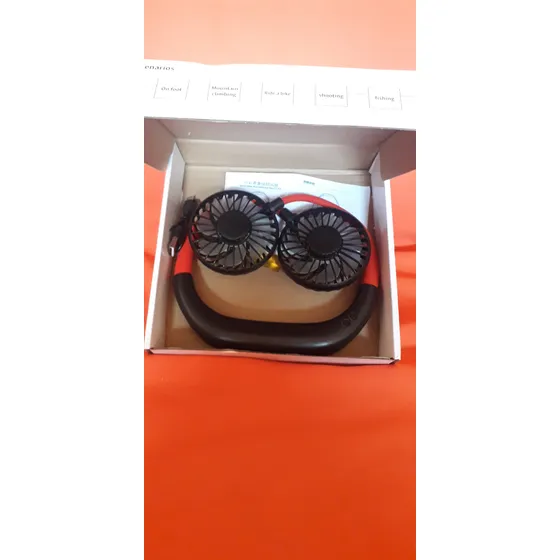 Ventilador De Cuello Aromaterapia 3 Velocidades Led