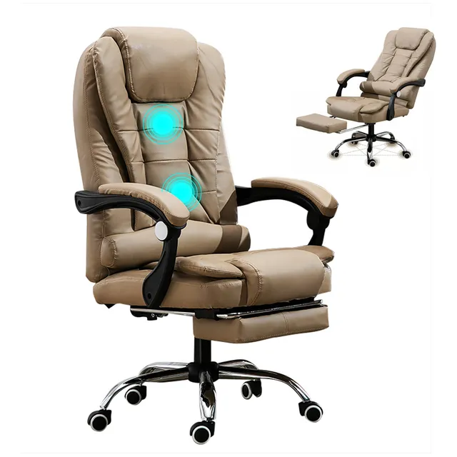 Silla de escritorio Kases HM26 gamer ergonómica caqui con tapizado de cuero sintético