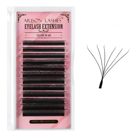 Cílios 6d W Arison Lashes Volume Egípcio Mix Curvatura D