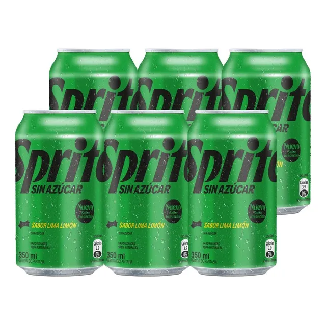 Sprite Sin Azucar Lata 350 Ml Pack 6 Unidades