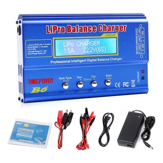 Cargador Balanceador Lipo Imax B6 + Fuente Poder Nueva
