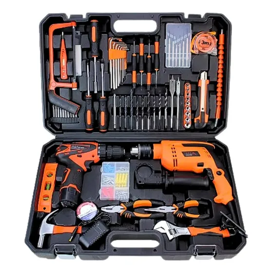 Set De Herramientas 70 Pcs Eléctricas Y Manuales Completo Color Negro