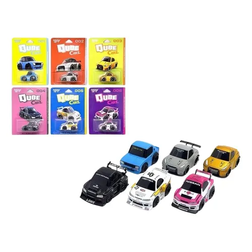 Mini Gt Qube Carz Kit Set Conjunto 6 Miniaturas 001 Ao 006