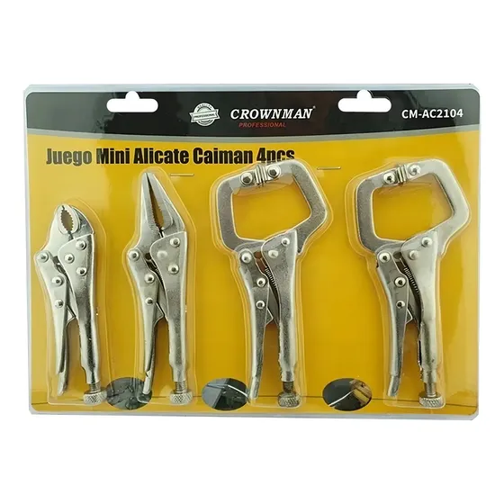 Juego Mini Alicate Caiman 4pcs Crownman Cm-ac2104