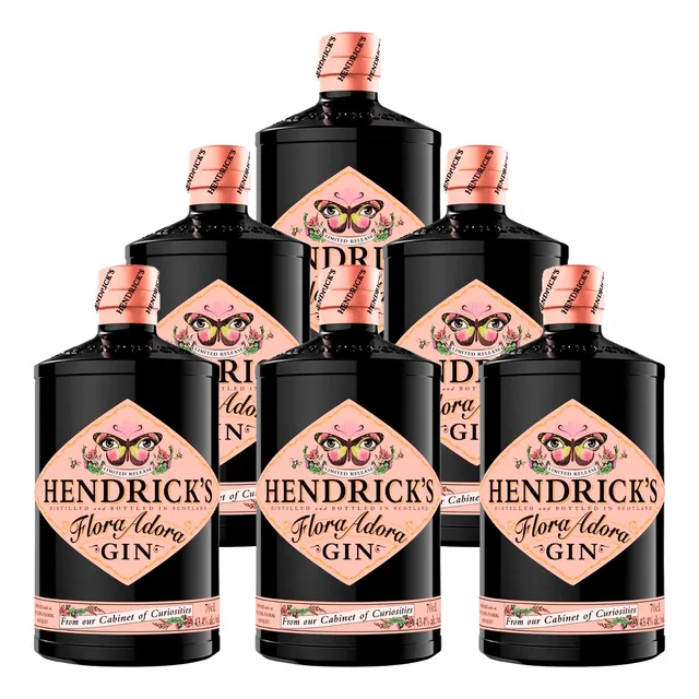 Gin Escocês Hendrick's Flora Adora 750ml 6 Unidades