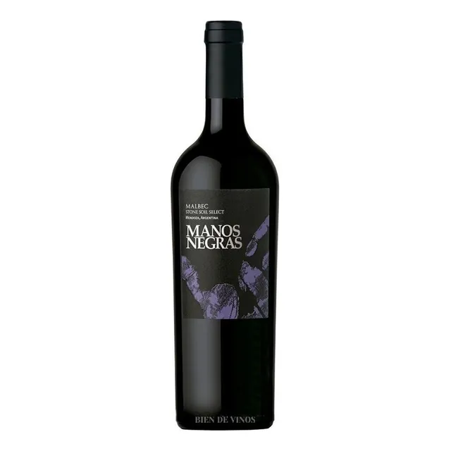 Vino Tinto Manos Negras Malbec Stone Soil Botella 750ml
