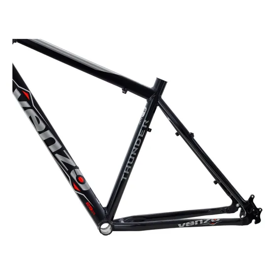 Quadro Aro 29 Mtb Venzo Thunder Para Bicicleta Cor Preto/vermelho Tamanho Del Quadro M