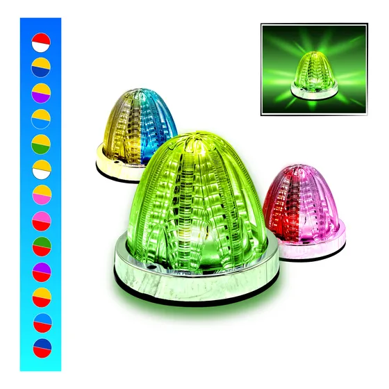 10 Plafon Led Laser Gel Zepelin 16 Leds Forma Estrella Amarillo-azul