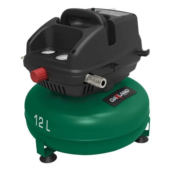 COMPRESOR DE AIRE LIBRE DE ACEITE 1/2HP 12LITROS 3GAL Oakland COM-0512