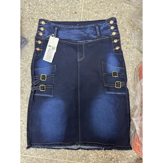 Falda Larga De Jeans Bonage Para Cristianas