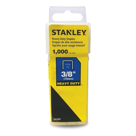 Grapas Stanley Tra706t 3/8 X1000un. P/trabajo Pesado 10mm