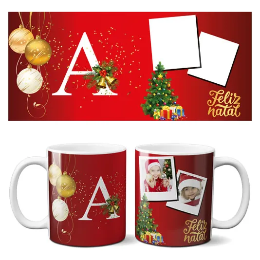 Pacote Artes Sublimação Natal Alfabetos Mockups Canecas