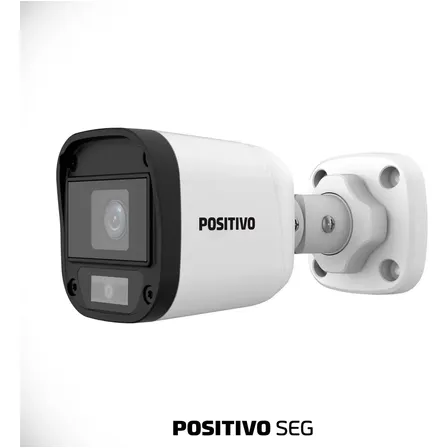 Câmera Positivo SEG HD Plus Bullet Dual Light CHP-BC122-M 2MP Full HD 1080p, Microfone Embutido, Colorview, IR e Luz Branca 20M, Lente 2.8mm, 4 em 1, IP67 Externa à Prova d’Água