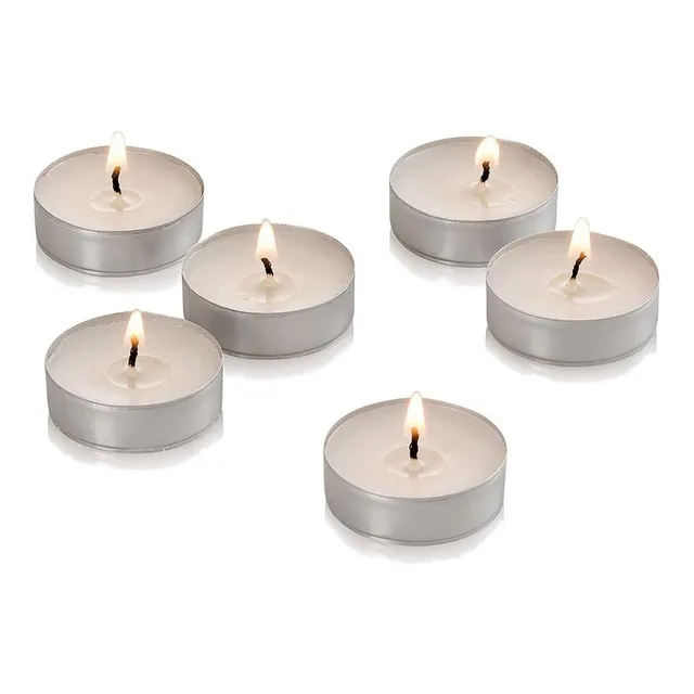 Velas En Vaso De Metal Paquete De 100 Unidades