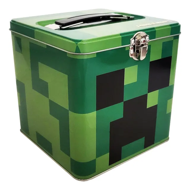 Caja De Almacenamiento Apilable De Metal Verde 5.75