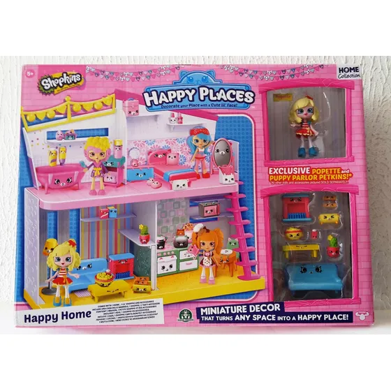 Shopkins Casita Feliz Happy Places Con Muñeca Y Acesorios