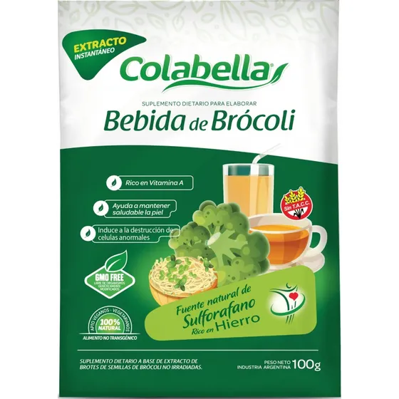 Brocoli En Polvo Natural Hierro Colabella 100g S/tacc Sabor Sin Sabor