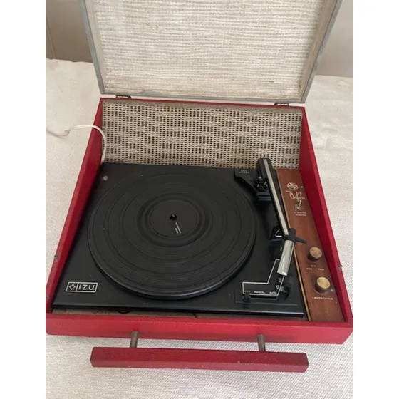 Tocadiscos Punktal Antiguo Negro