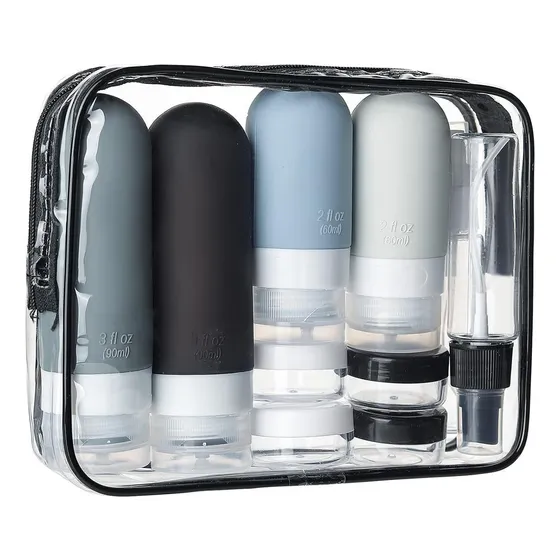 Kit De Viaje Botellas Para Champús,baños Y Accesorios Viaje