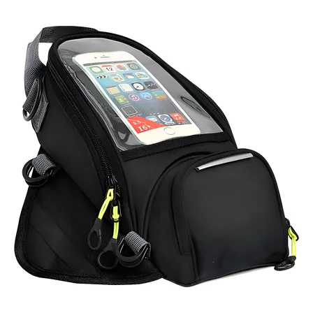 Alforge Bolsa Mala Universal De Tanque Da Moto Com Imã Preto Preto
