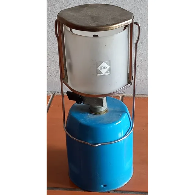 Lampara A Gas, Usada, Marca Lumogaz. 2 Tanques De Gas Nuevos