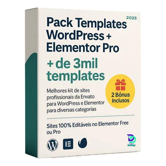 Pack +3mil Templates Sites Wordpress + Elementor Pro + Bônus