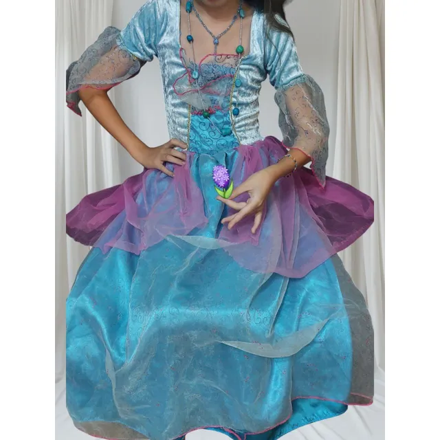 Disfraz Princesa De La Isla Barbie Vestido Niña Talla 10