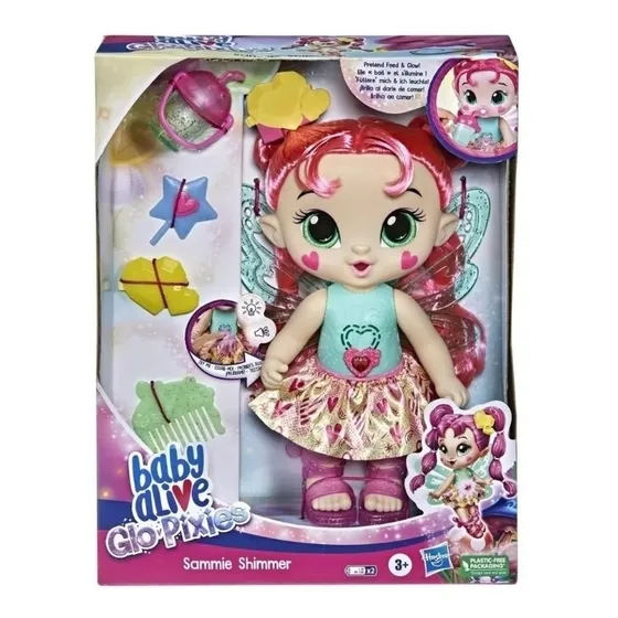 Muñeca Baby Alive Glo Pixies Hada Sammie Shimmer