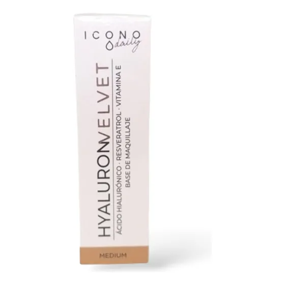 Base de maquillaje en crema Icono Hyaluron Base HyaluronVelvet tono medio - 30mL 30g