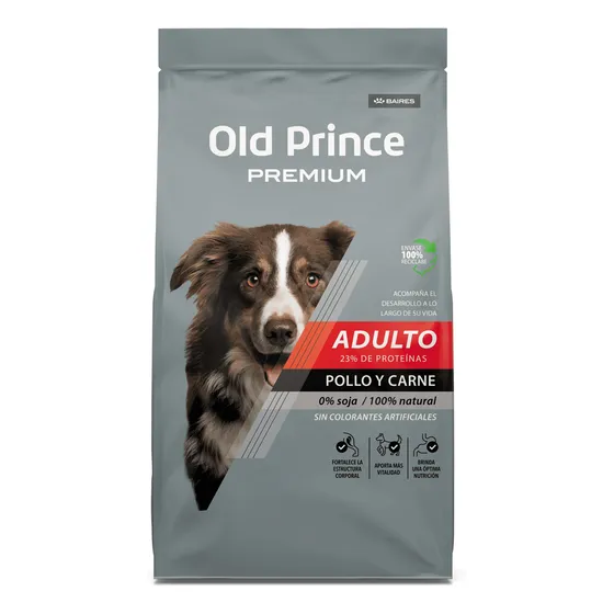 Old Prince Premium Perro Adulto 20kg Sabor Pollo Y Carne